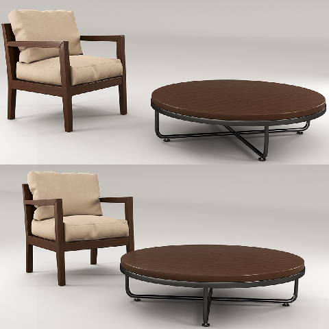 Modern Leisure Table & Chair Set