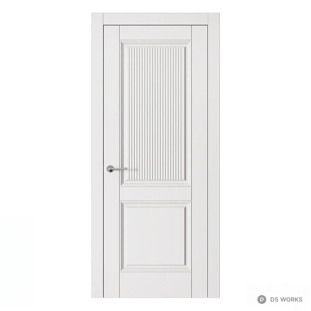 Nordic Style Single Door 3d model thumbnail 2
