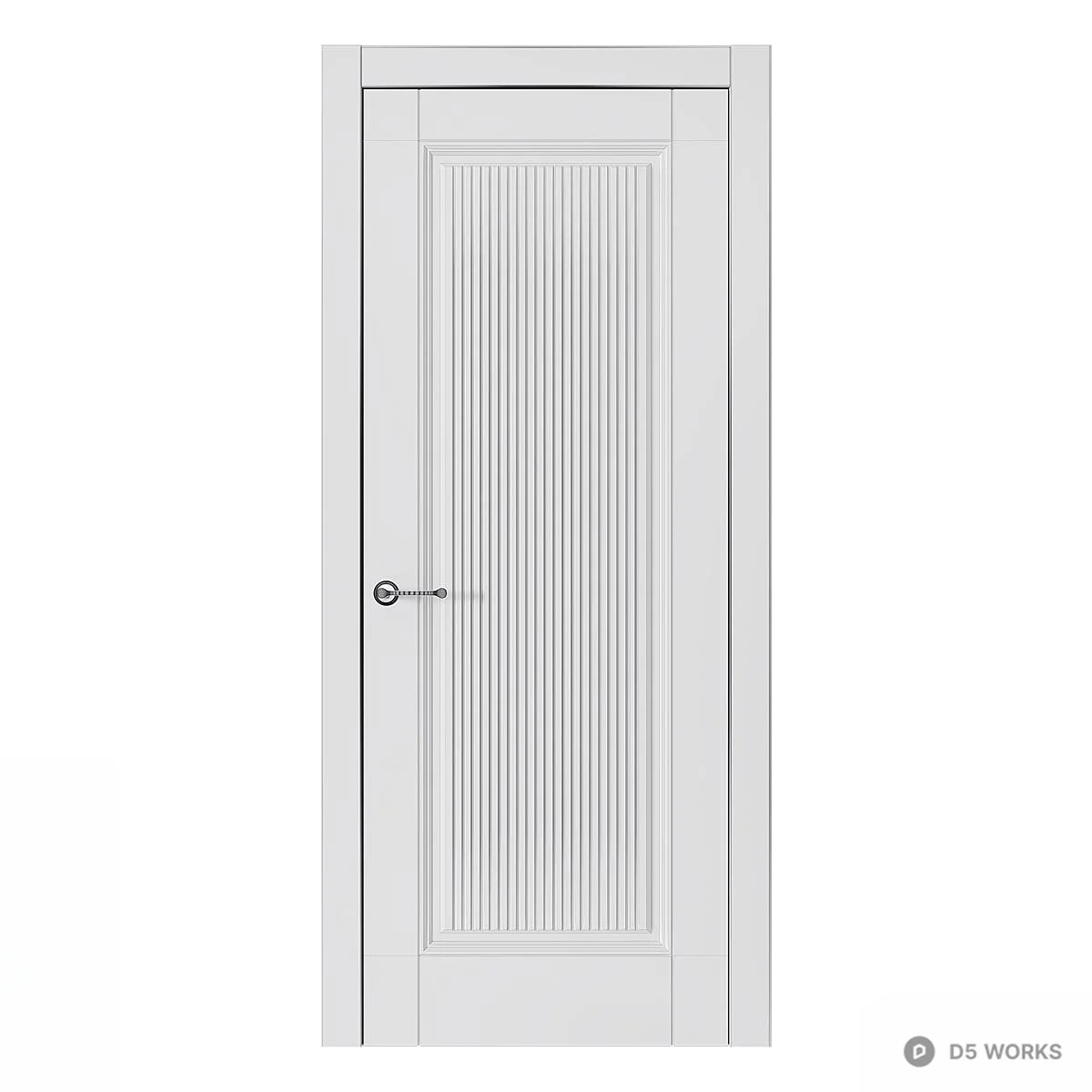 Nordic Style Single Door 3d model thumbnail 5
