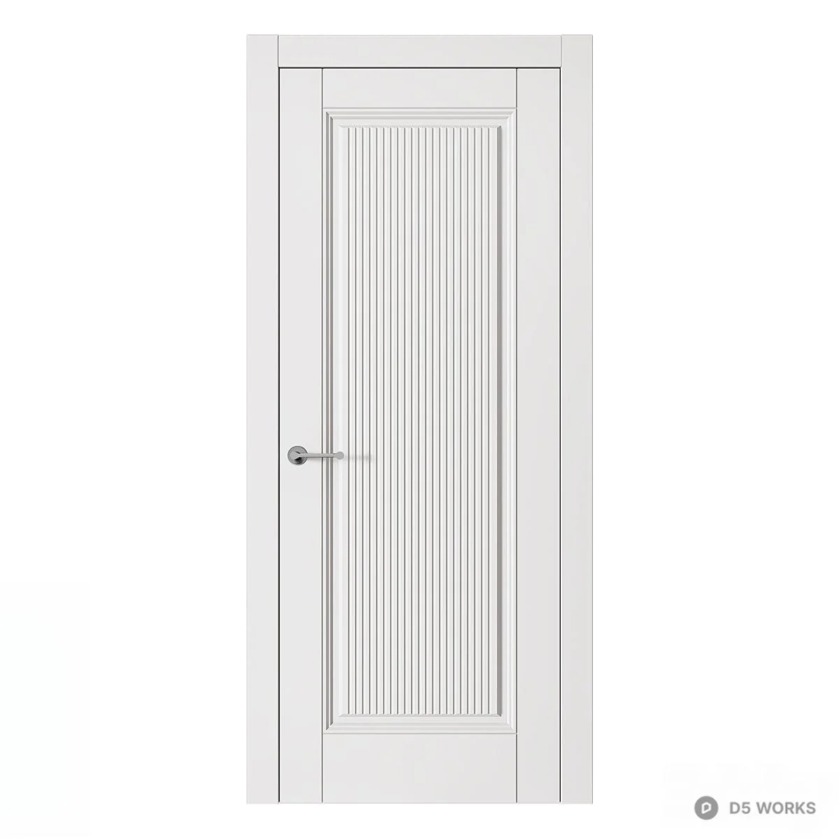 Nordic Style Single Door 3d model thumbnail 4