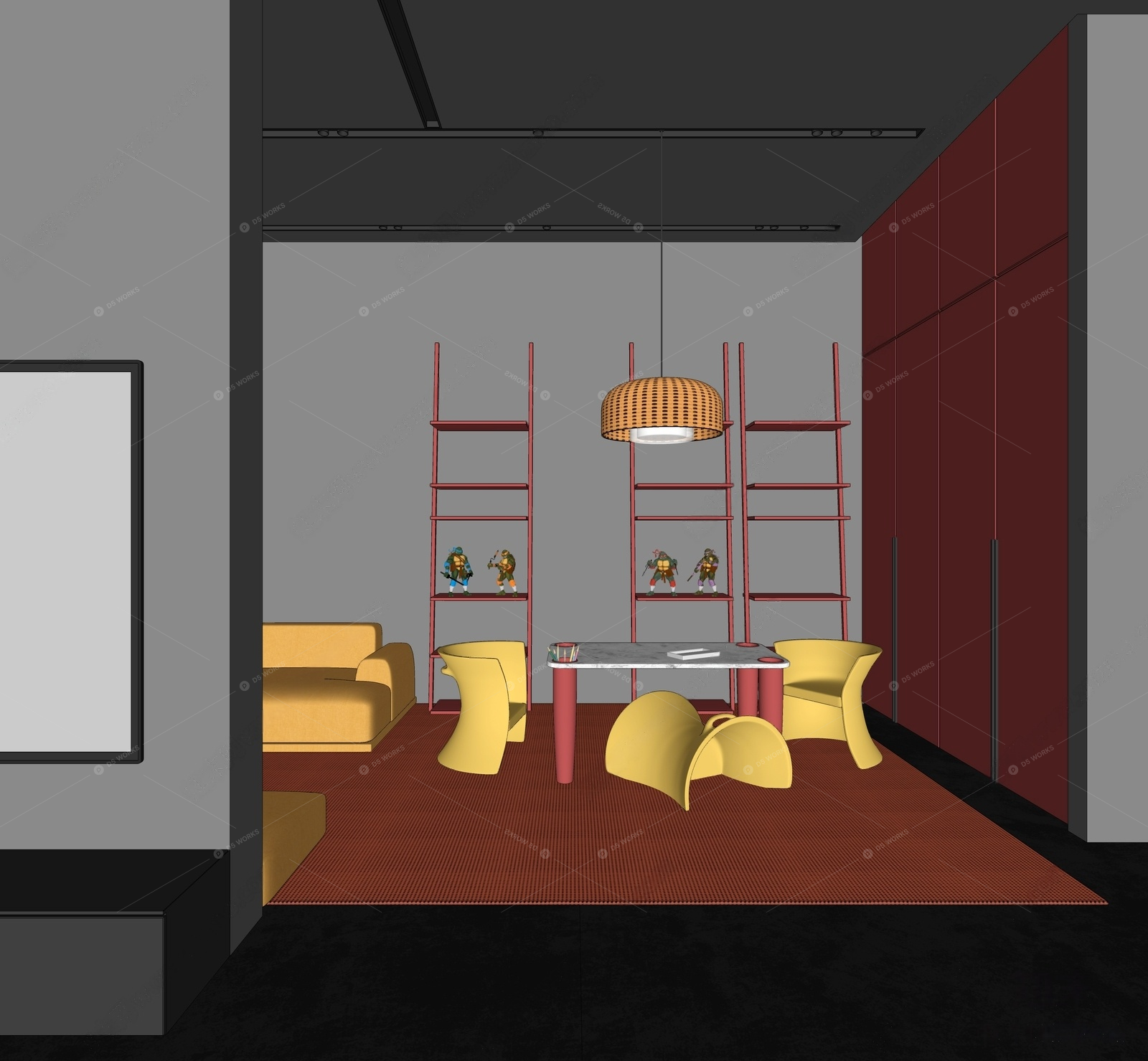 Entertainment Rooms 3D Models 2
