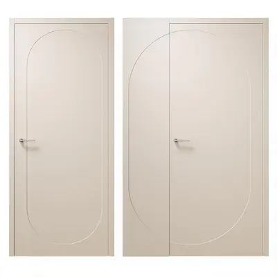 Contemporary Single Door 3d model