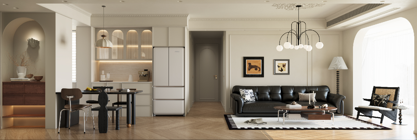 Mid-Century Modern Living & Dining Room