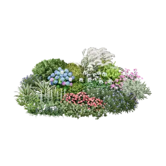 Flower Bed Combo 11 3d model