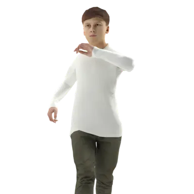 Elijah Walking 01 3d model