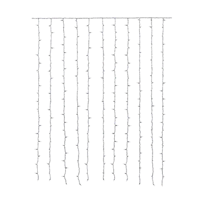Plastic curtain string lights 02 3d model