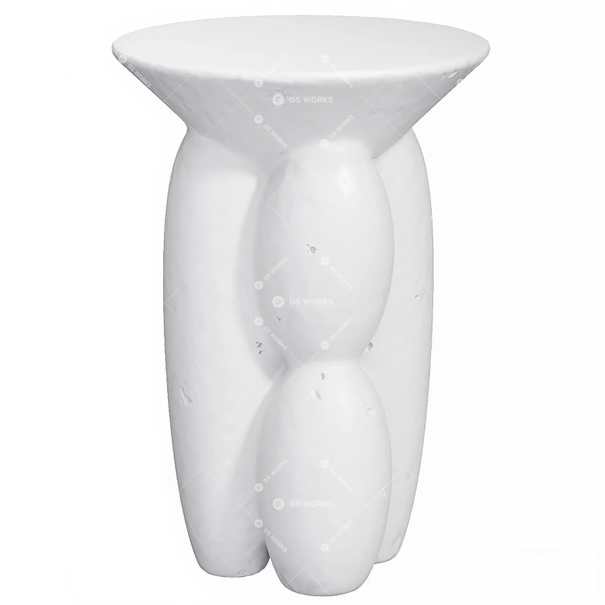 Eclectic End Table 3d model thumbnail 3