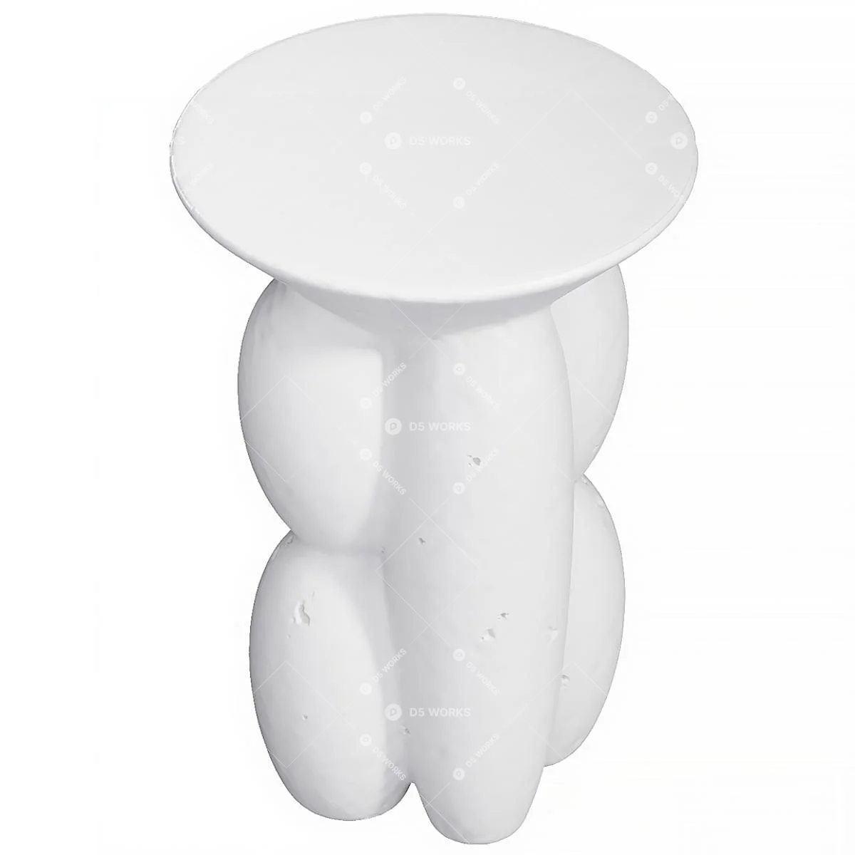 Eclectic End Table 3d model thumbnail 2