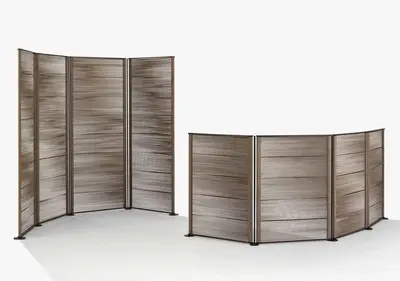 Wooden Folding Room Divider Screen 3d model