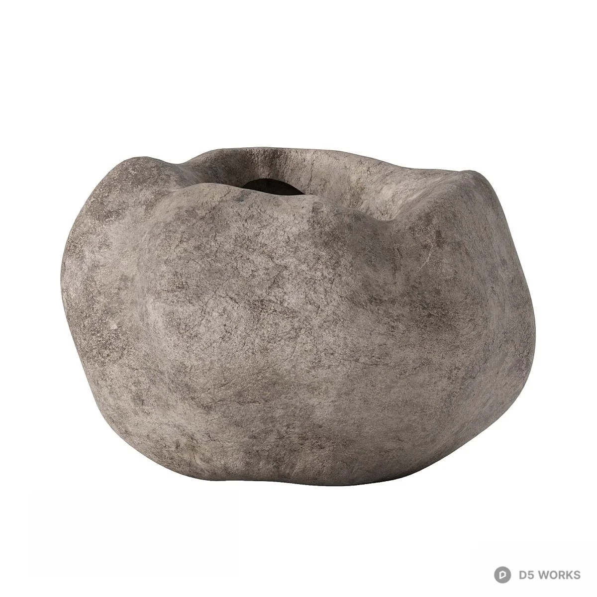Minimalist Stone Vase Set 3d model thumbnail 2