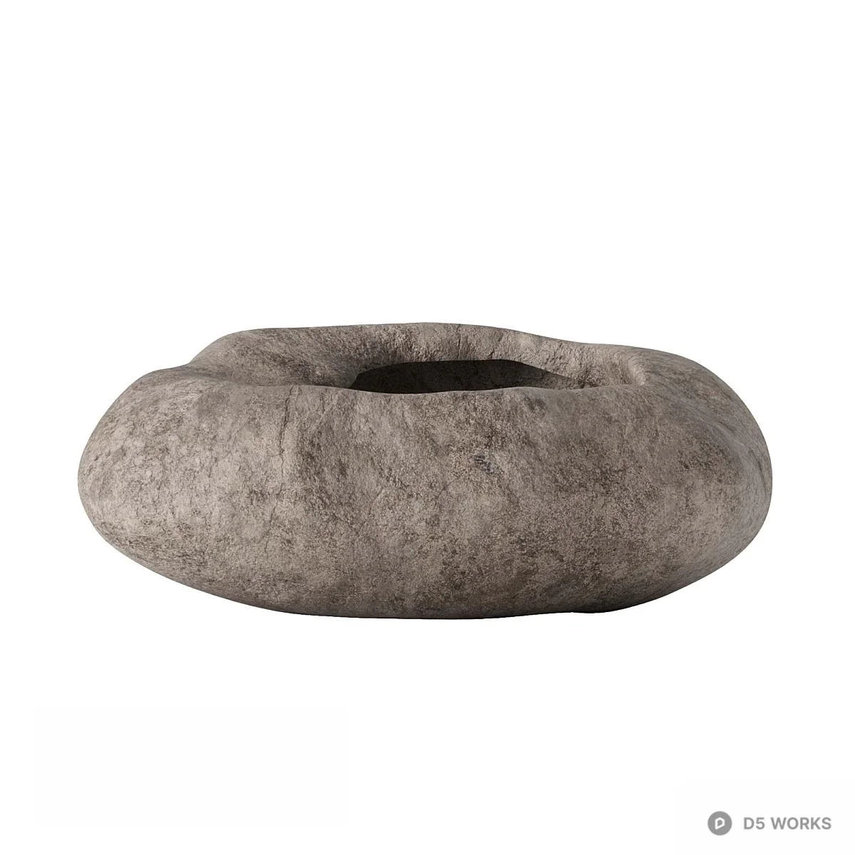 Minimalist Stone Vase Set 3d model thumbnail 3