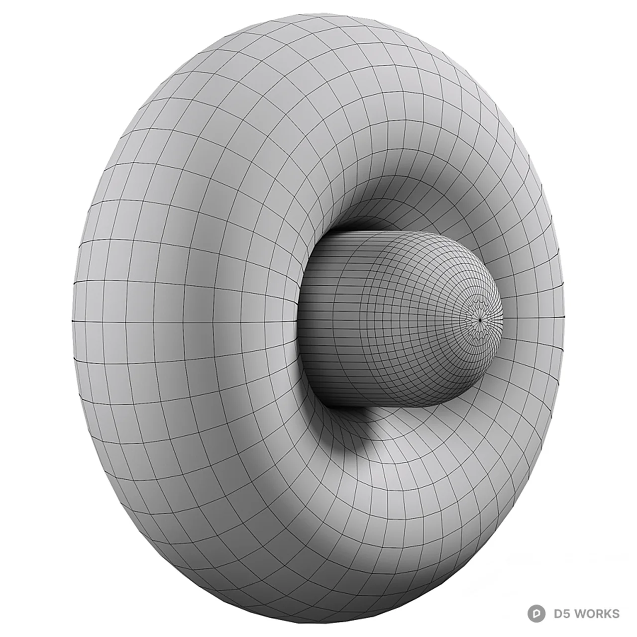 Textured Oval Wall Lamp 3d model thumbnail 2