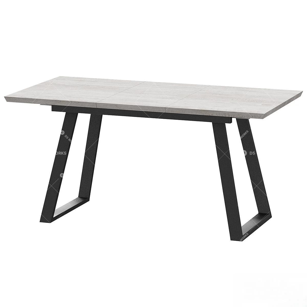 Scandinavian Dining Table 3d model thumbnail 3