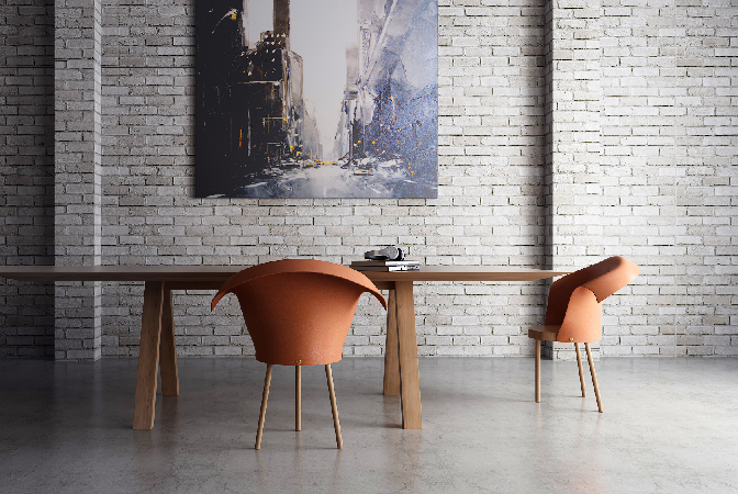 Modern Dining Table & Chairs Set