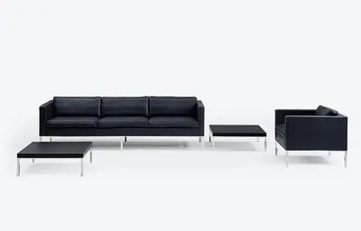 Italian Modern Sofa & Side Table Set