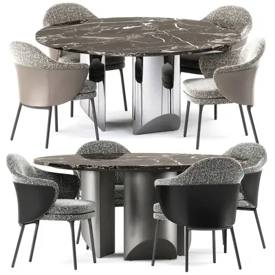 Modern Dining Table & Chairs Set