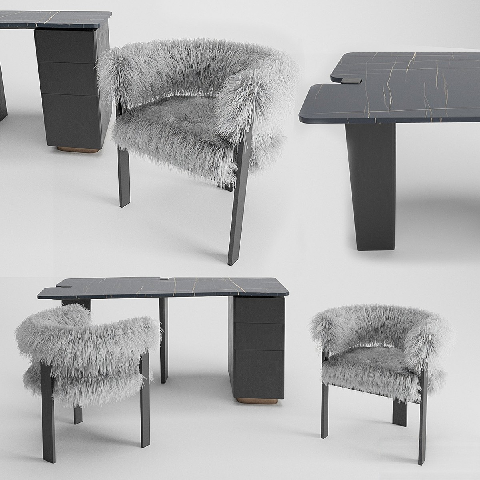 Modern Desk & Chair Set