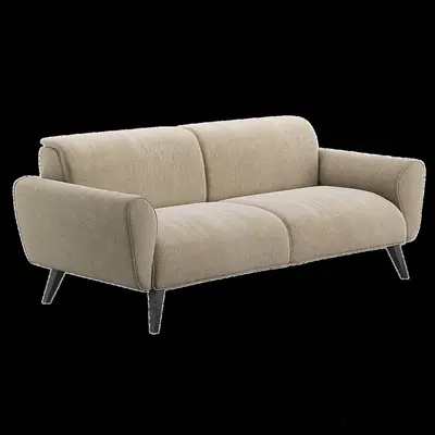 Mid Century Modern Three Seater Sofa 3d model