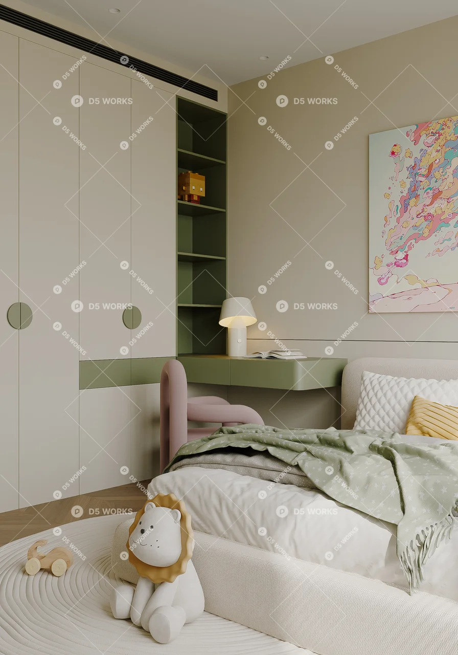 Girl’s Room 3d model thumbnail 2