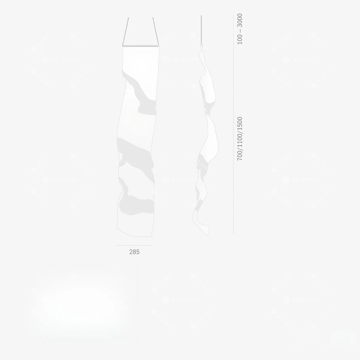 Modern Pendant Light 3d model thumbnail 4