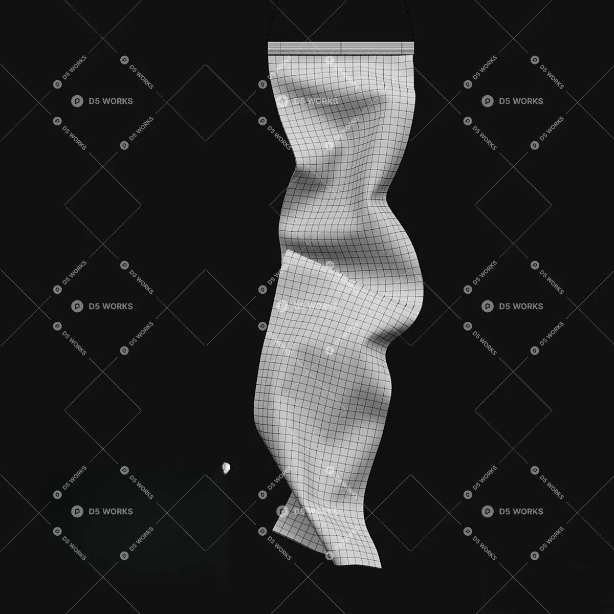 Modern Pendant Light 3d model thumbnail 3