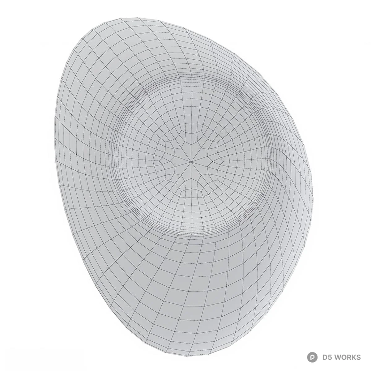 Metallic Oval Wall Sconce 3d model thumbnail 5