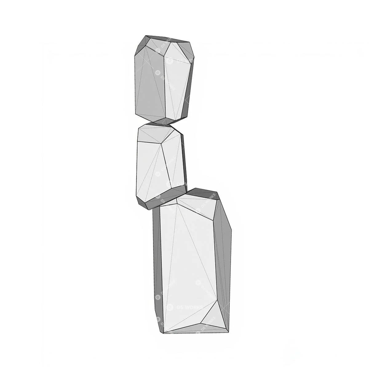 Modern Sculpture 3d model thumbnail 3