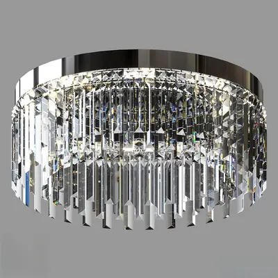 Crystal Faceted Chandelier 3d model