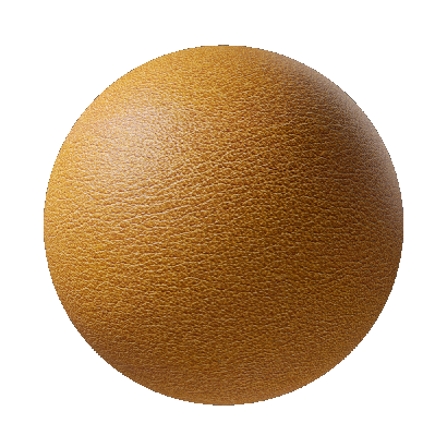 Cowhide Yellow Large Grain Leather