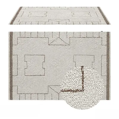 Geometric Patterned Area Rug 3d model
