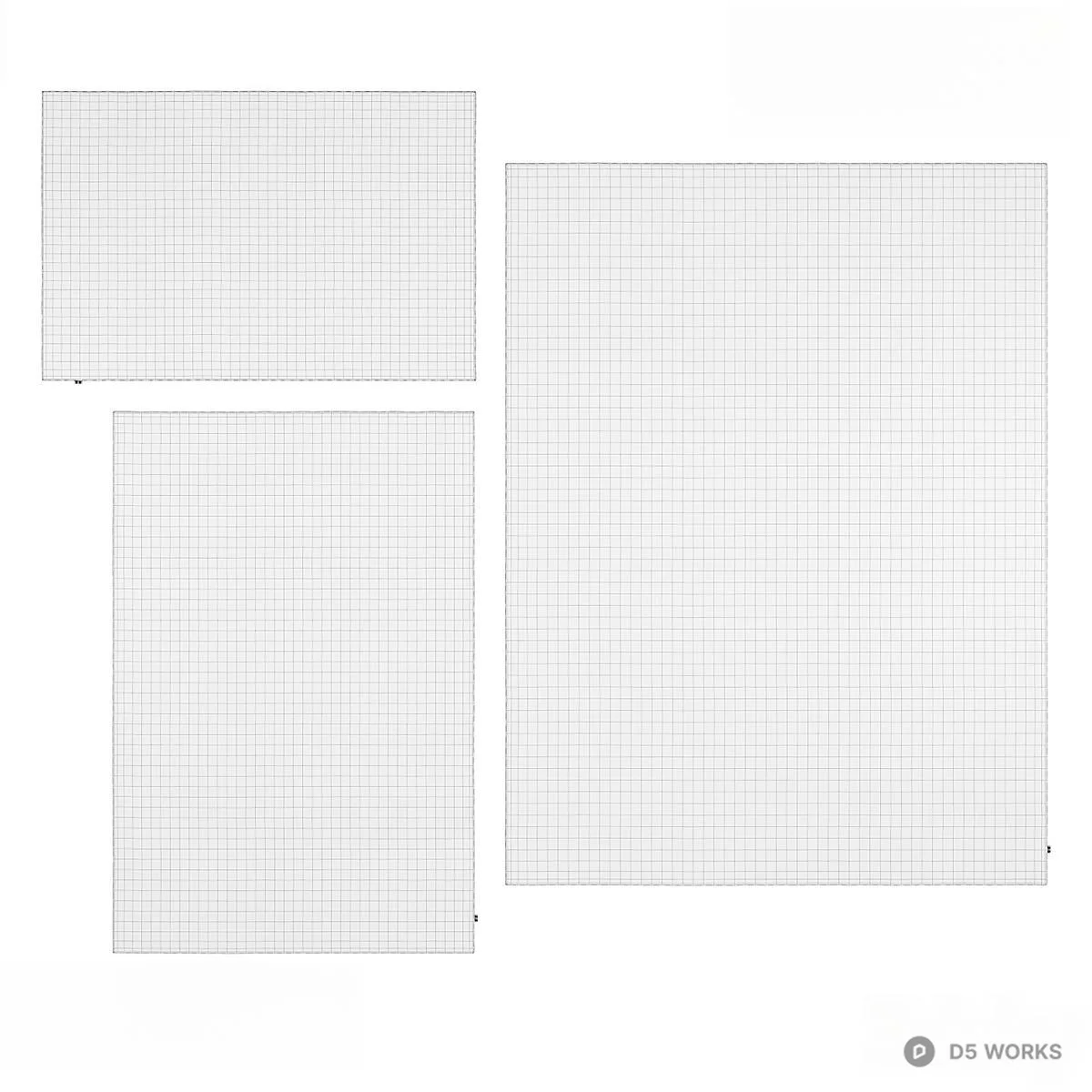 Geometric Patterned Area Rug 3d model thumbnail 3