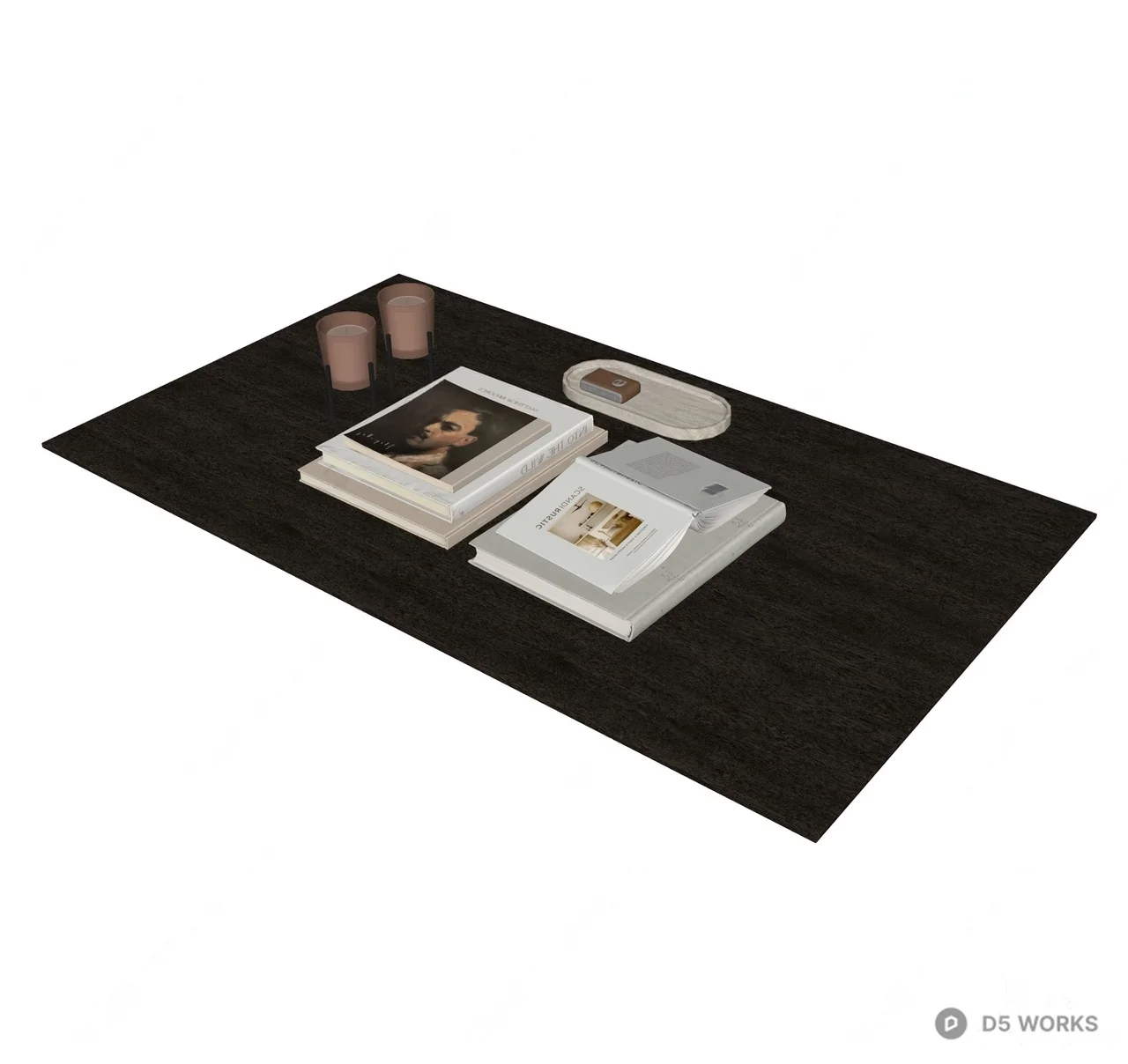 Minimalist Decorative Object Set 3d model thumbnail 2