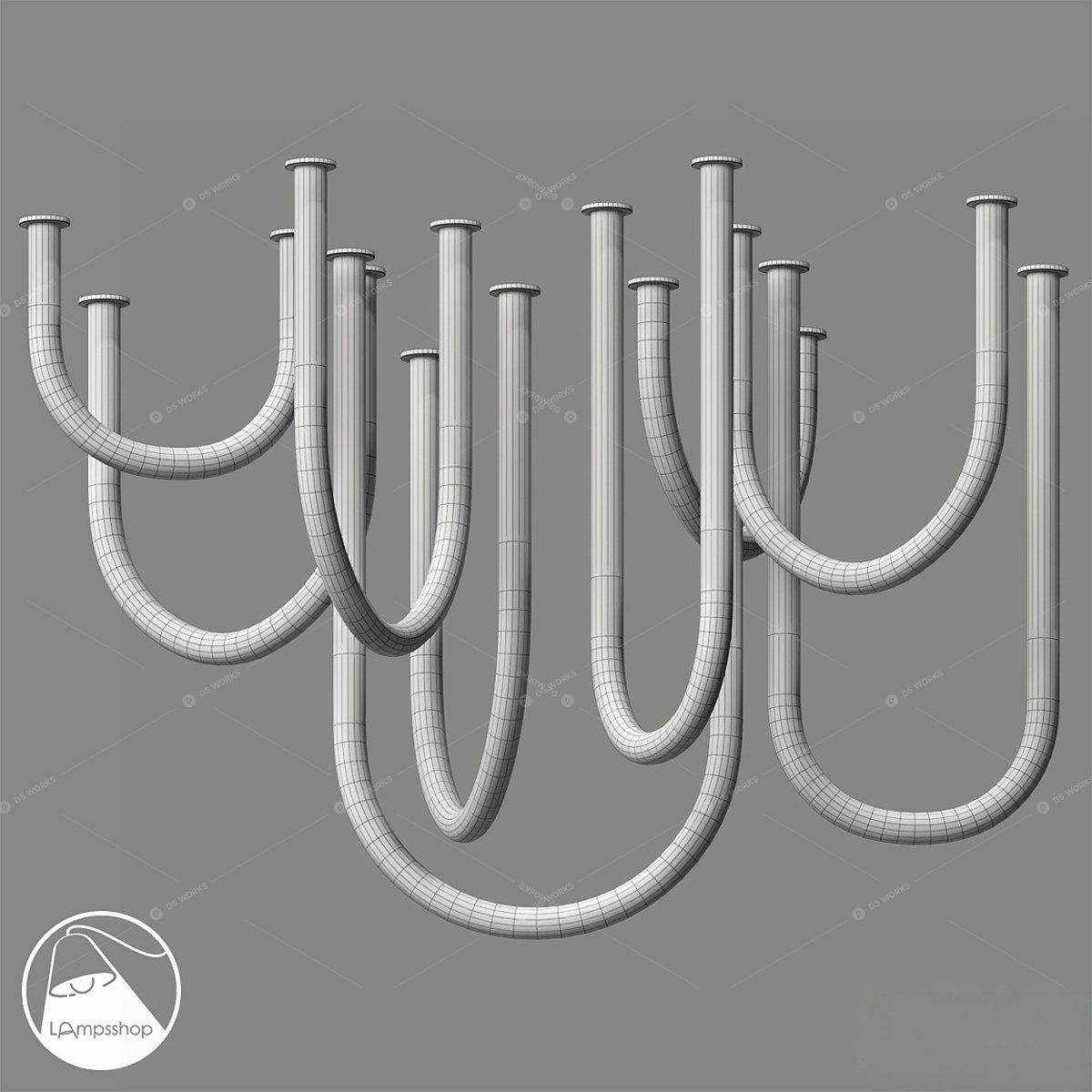 Flush Mount Lights 3D Models 2