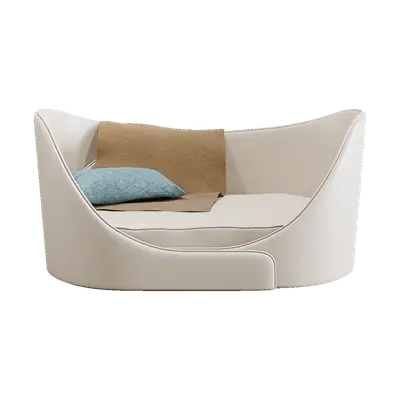Modern light color creative doghouse 01 3d model