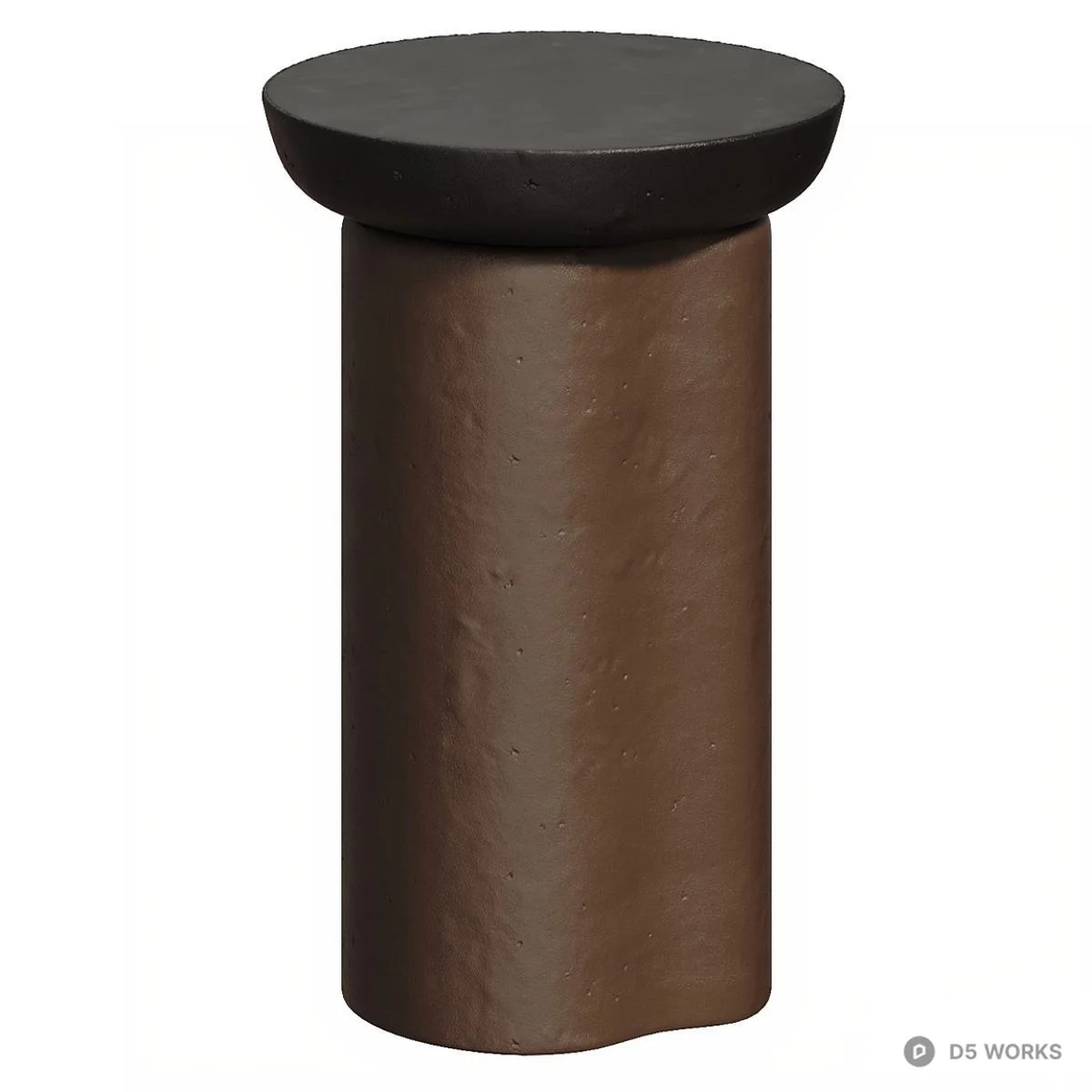 Minimalist Round Side Tables 3d model thumbnail 4