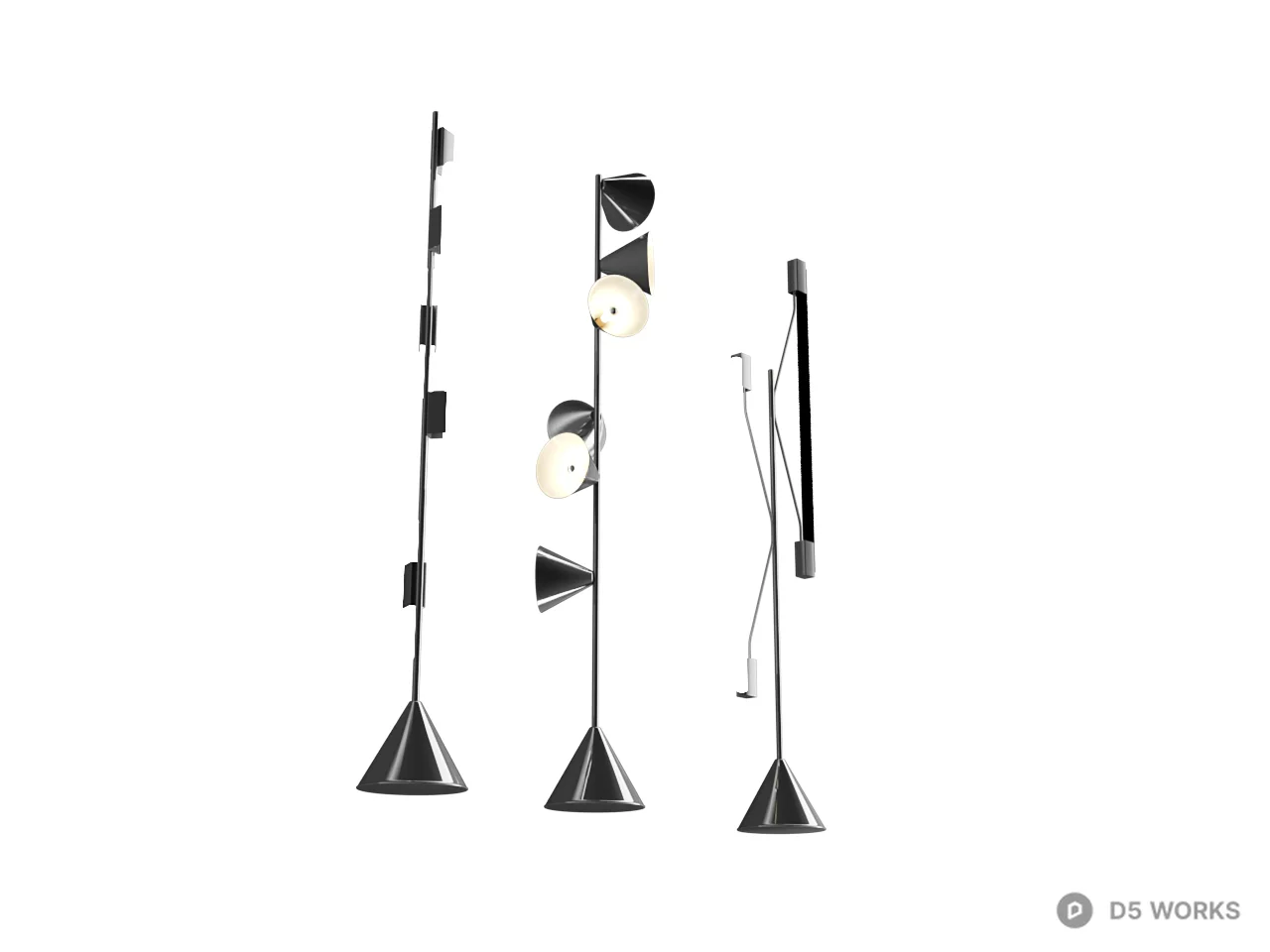 Modern Minimalist Floor Lamp 3d model - Image 1