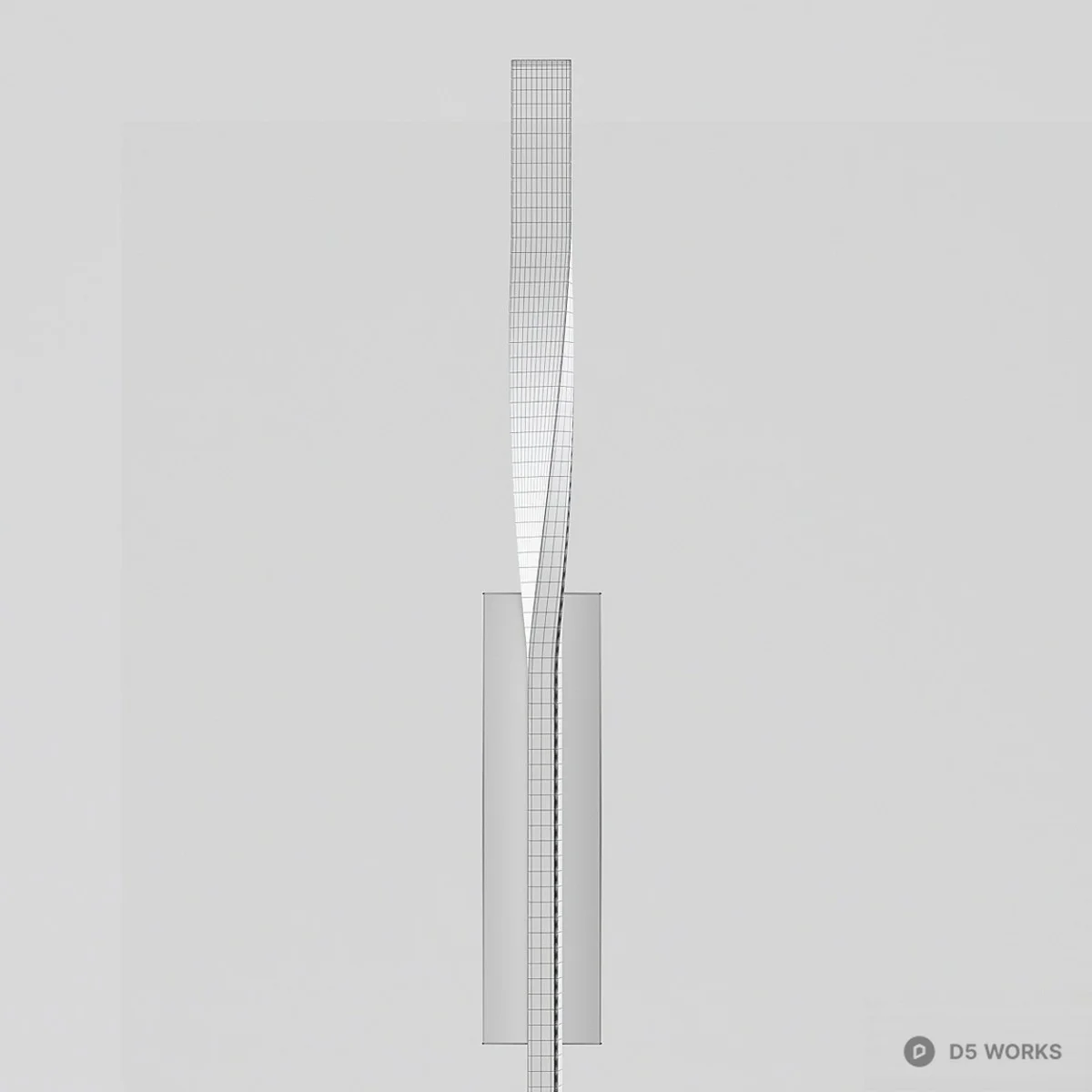 Minimalist Linear Wall Lamp 3d model thumbnail 4