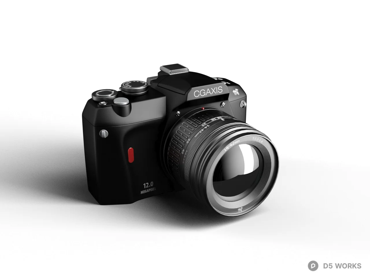OGAXIS DSLR Camera With Lens 3d model - Image 1