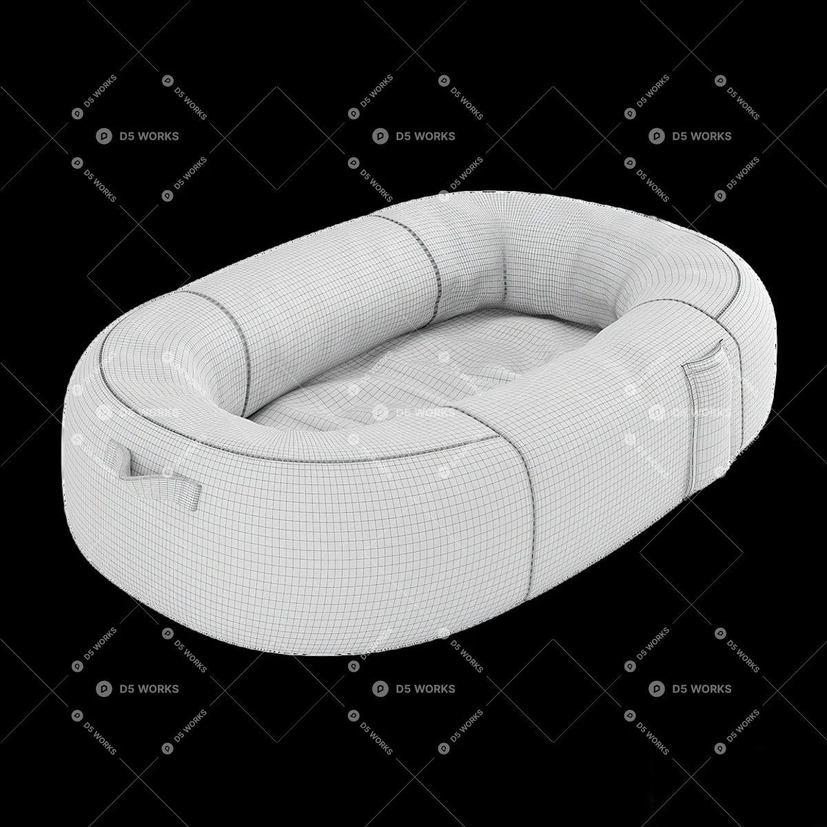 Pet Bed 3d model thumbnail 4