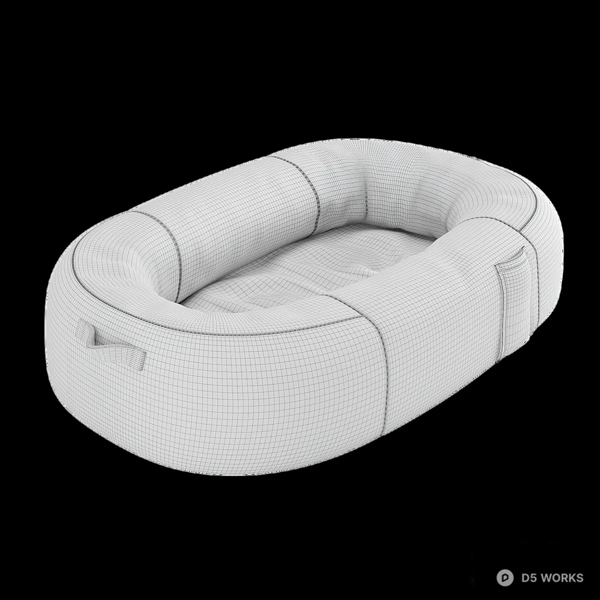 Minimalist Pet Bed 3d model thumbnail 4