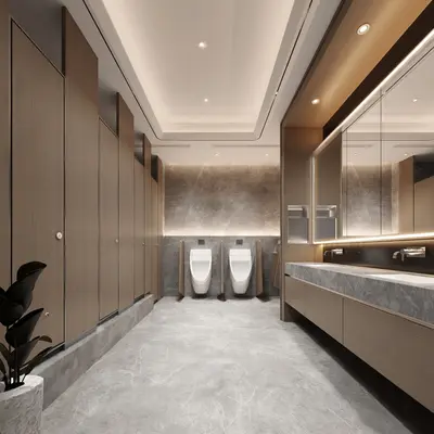 Modern Public Restroom