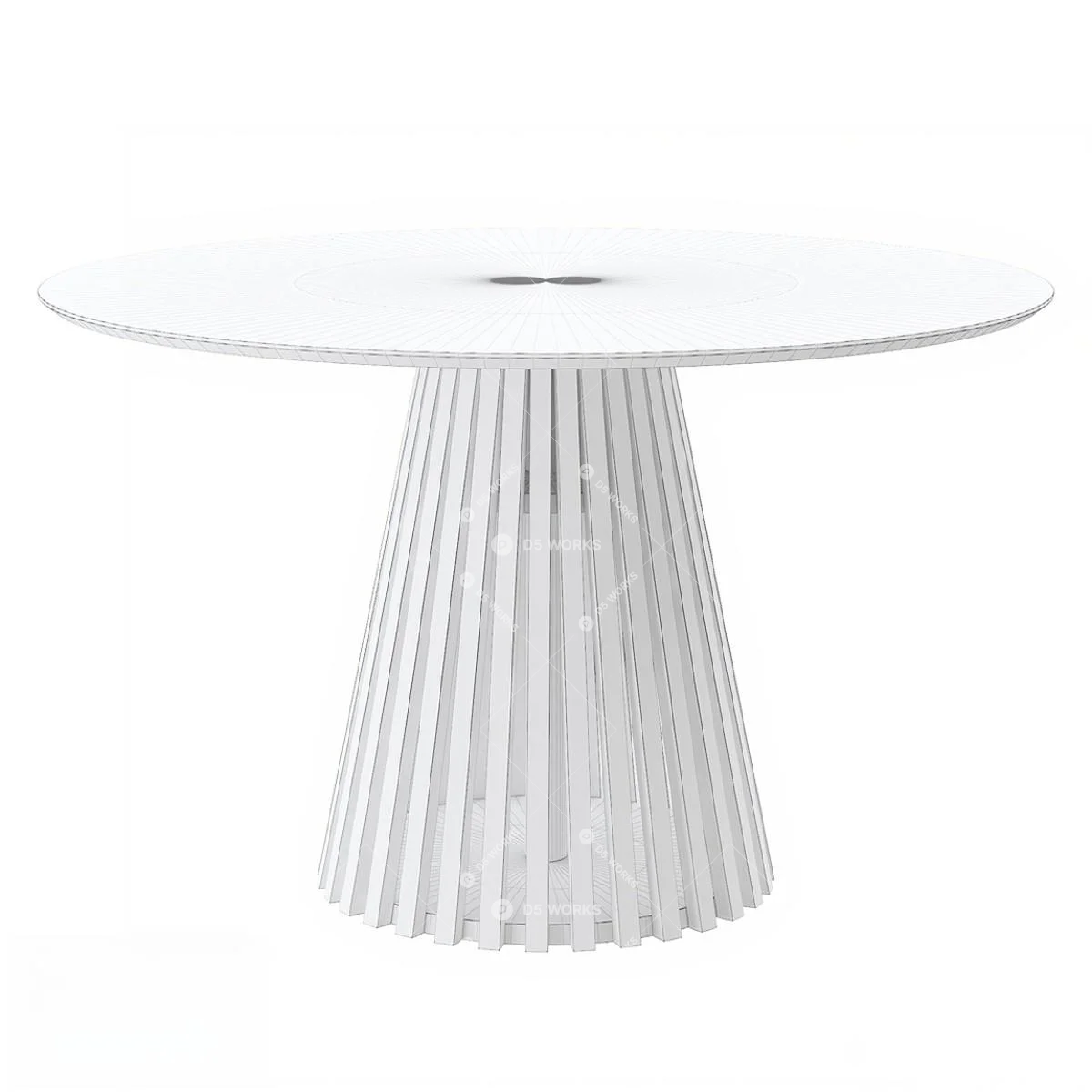 Mid-Century Modern Dining Table 3d model thumbnail 2
