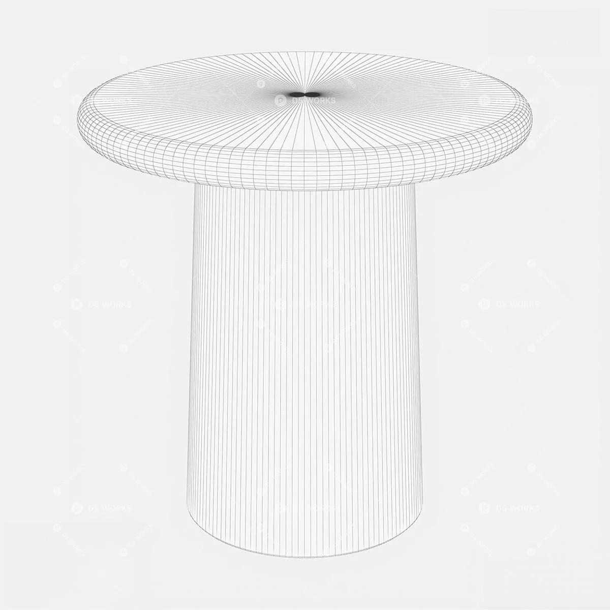 Modern End Table 3d model thumbnail 2