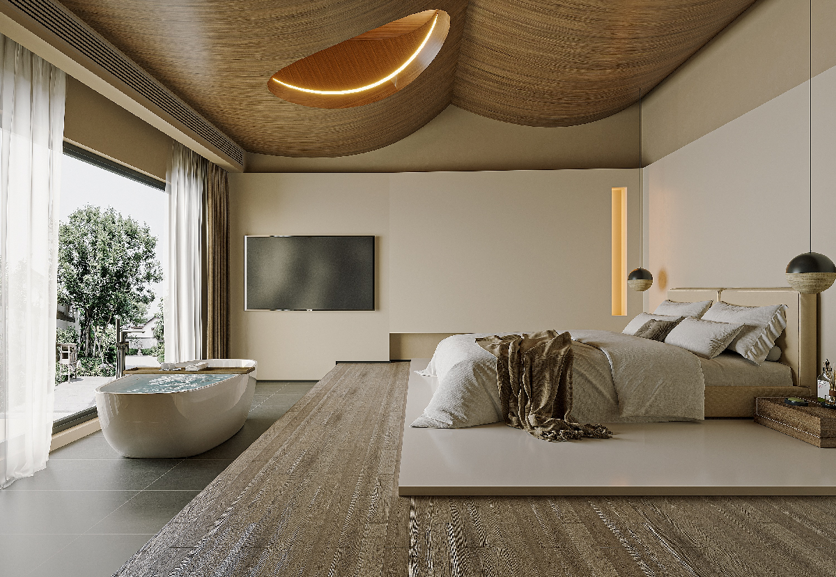 Creamy BnB Bedroom