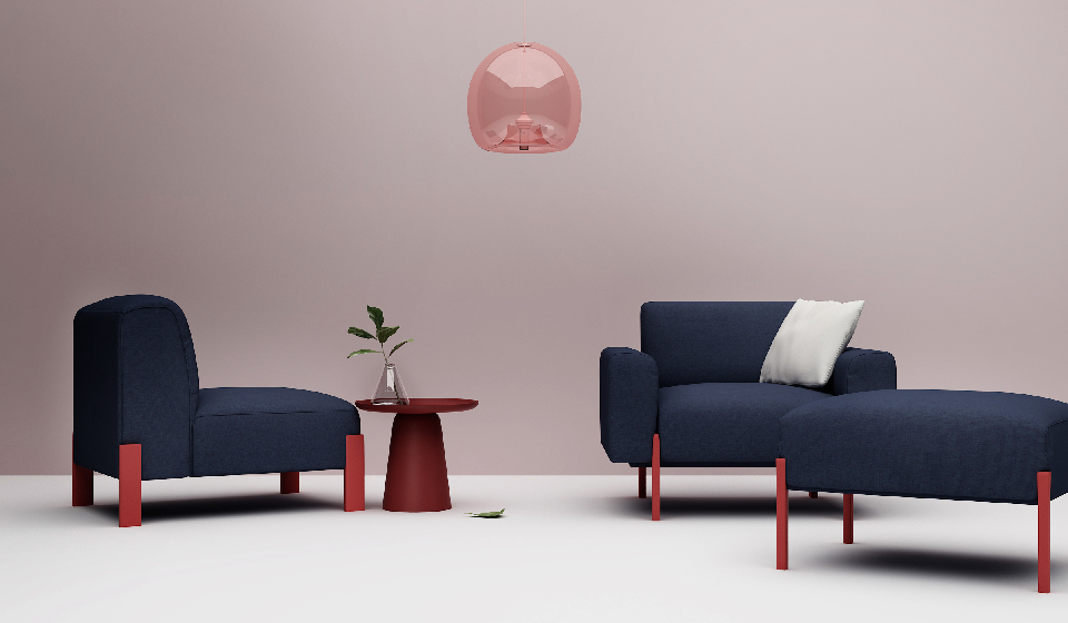 Scandinavian Modular Sofa Set