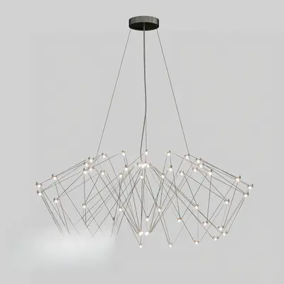 Geometric Wireframe Pendant Light 3d model