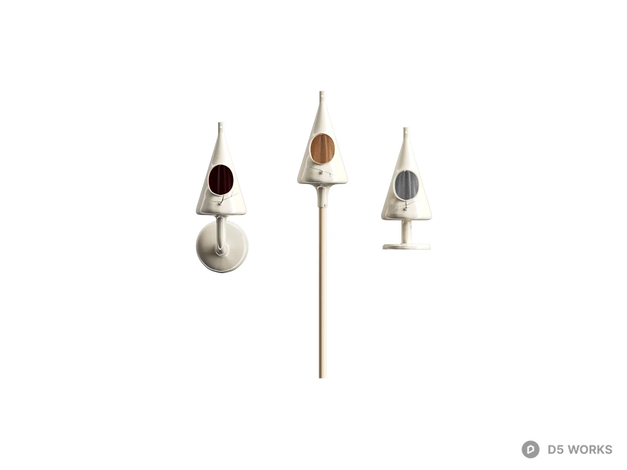 Minimalist Wall Lamp Set 3d model thumbnail 2