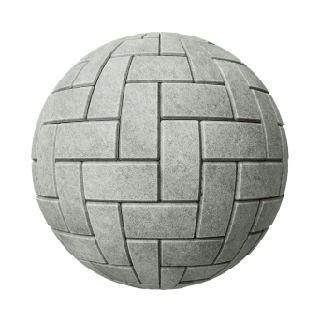 Outdoor Brick Grey herringbone tile 02