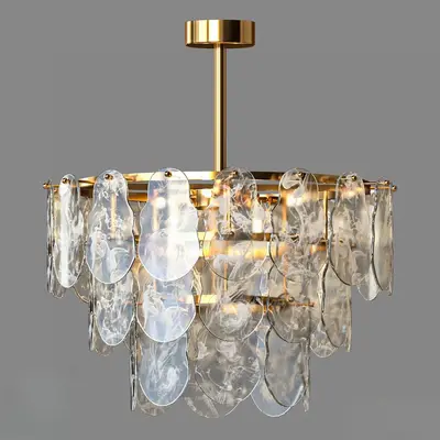 Crystal Shell Chandelier 3d model