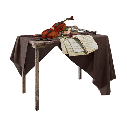 Musical Instruments Violin table combination